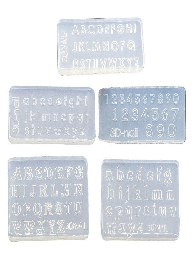 Ozekov 3D Silicone Letters & Numbers Nail Art Mold - Decorative Mould Making Tool - Image 1